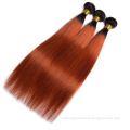 Colorful Bundle Hair 1B 350 Straight Virgin Brazilian Hair Weave Pre-Colored Ombre Human Hair Bundles